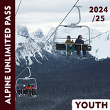 Unlimited Alpine Season Pass - Youth  (REDUCED PRICE PREVIOUSLY $499)