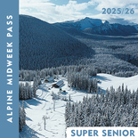 Midweek Alpine Season Pass - Super Senior