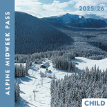 Midweek Alpine Season Pass - Child (Ages 6-12)