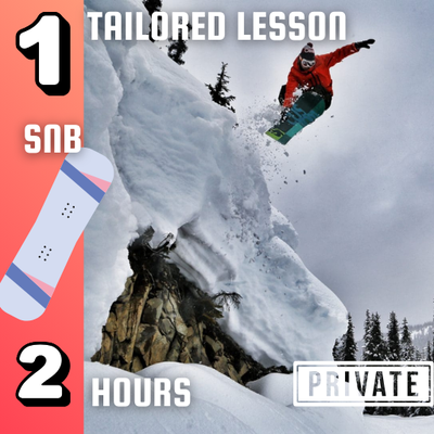 2 Hours Tailored Private SB 🏂 Lesson for 1 guest