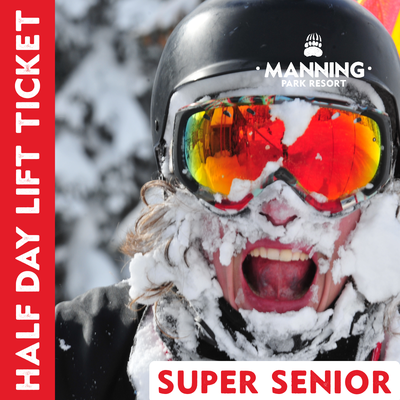Alpine Half Day Lift Ticket - Super Senior (75+ yrs)