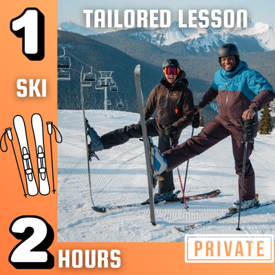 ⛷️ Private Ski Lesson | 2 Hour | 7 years and up