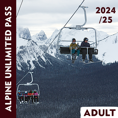 Unlimited Alpine Season Pass - Adult (REDUCED PRICE PREVIOUSLY $699)