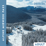 Alpine Midweek Season Pass - Adult