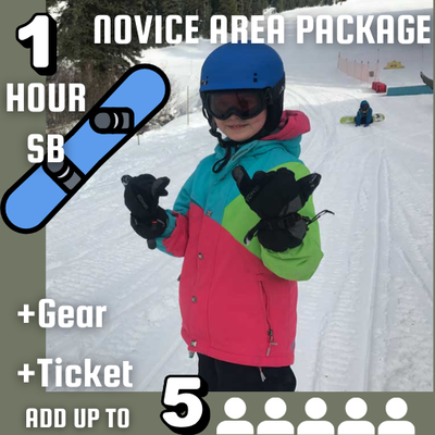 Novice Area 🏂 Private Snowboard Package