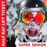 Alpine Half Day Lift Ticket - Super Senior