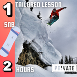 2 Hours Tailored Private SB 🏂 Lesson for 1 guest
