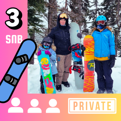 First Timer SNB🏂 Package for 3 guests